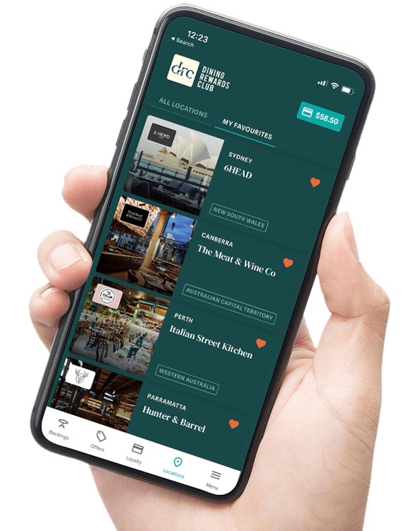 Dining Rewards Club App